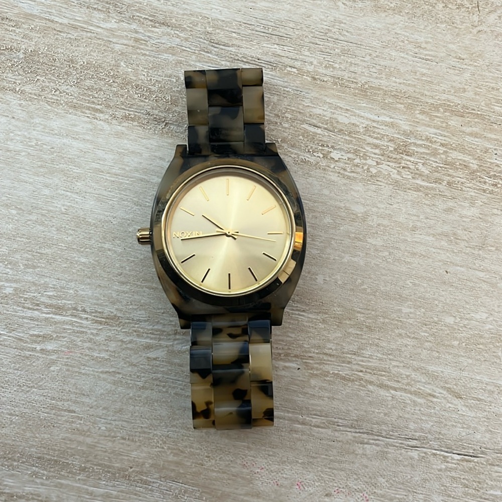 Nixon Time Teller Acetate Color Cream Tortoise